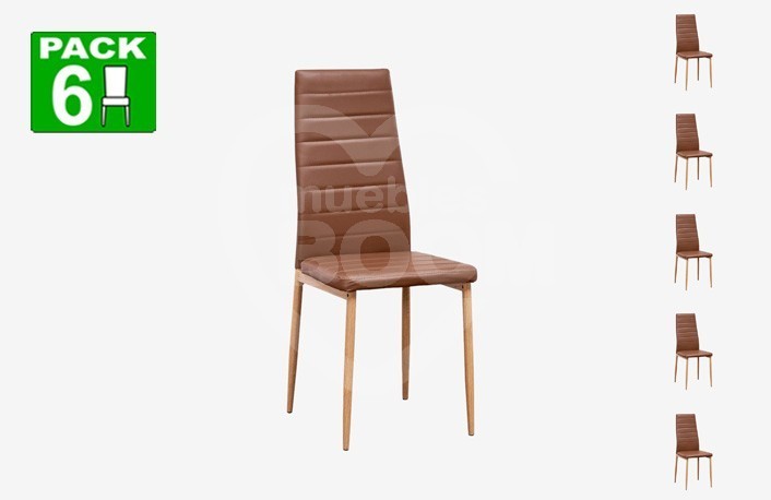 Pack 6 sillas 414.022