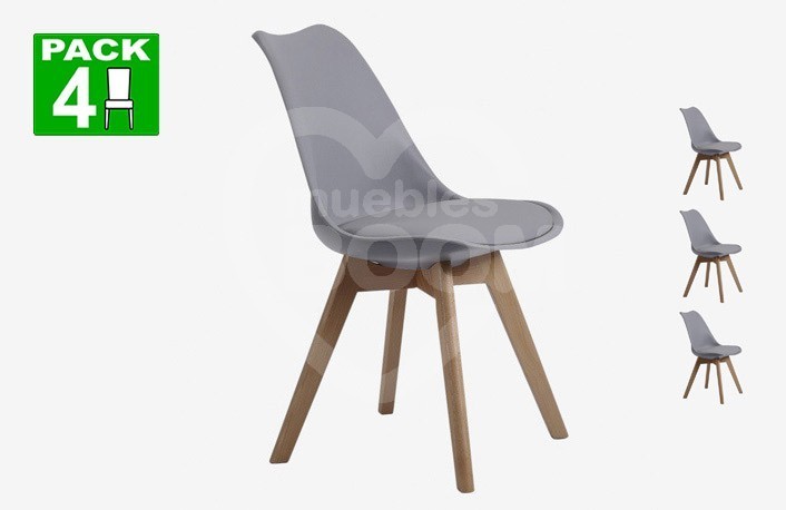 Pack 4 sillas 255.095