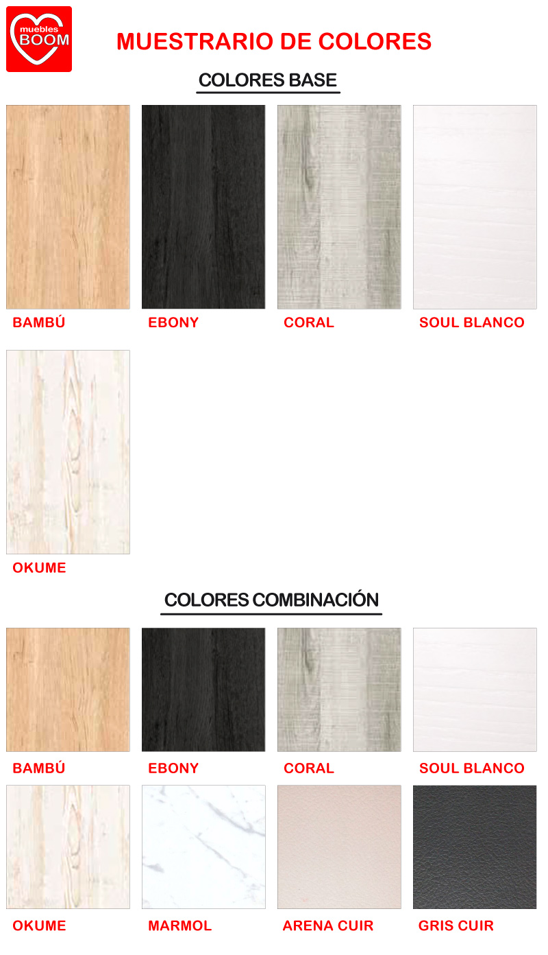 Muestras de las colecciones de colores para el árticulo